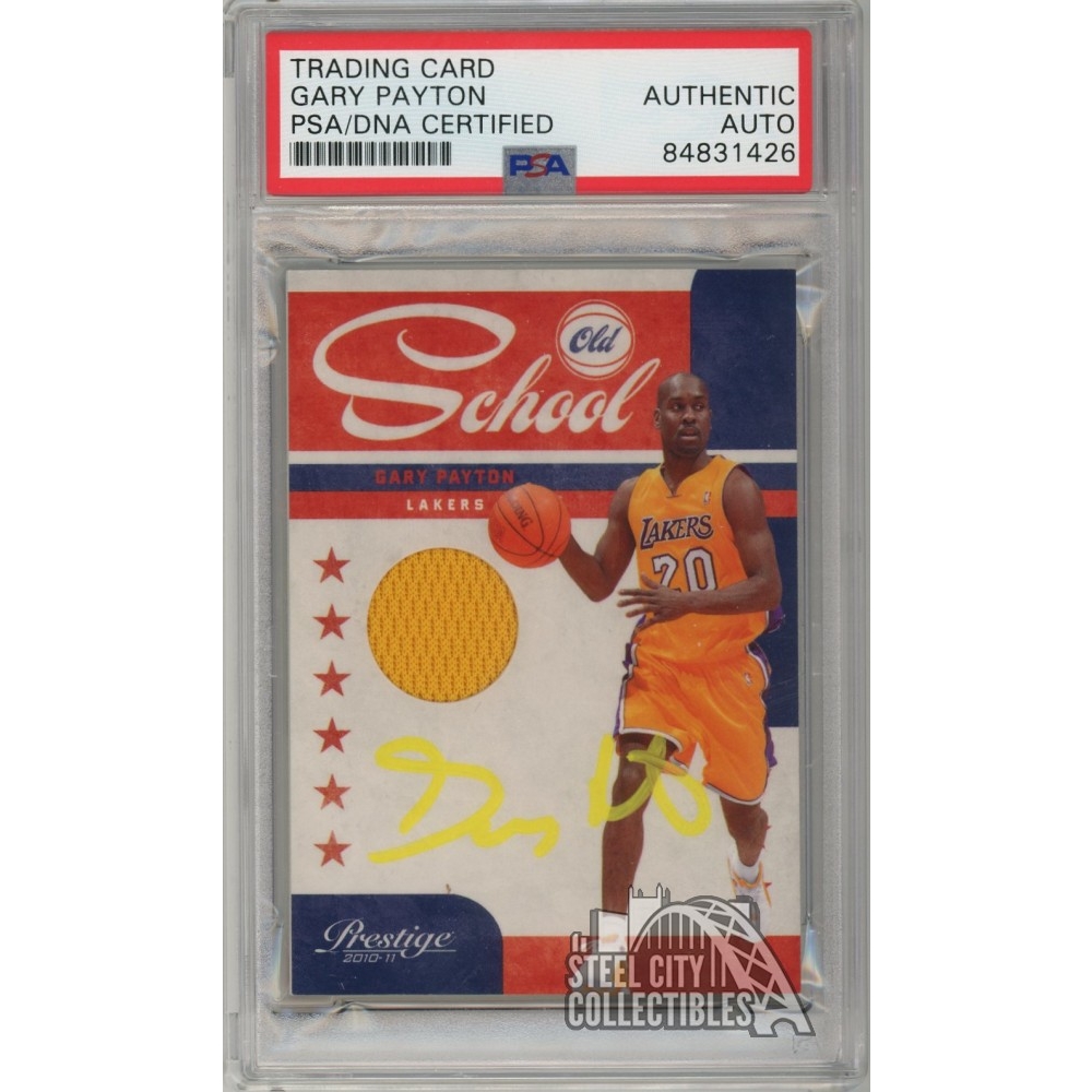 Gary Payton 2010-11 Panini Prestige Autograph Jersey Card /249 #7