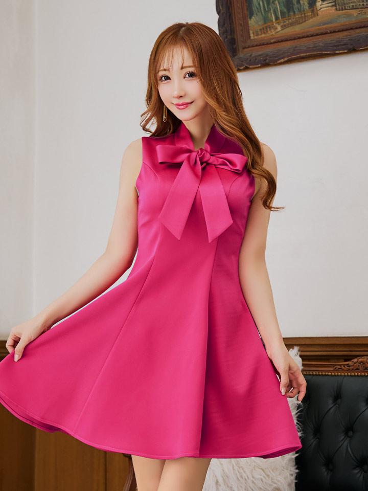 XS-Lサイズあり【ERUKEI エルケイ】 シンプル/ ワンカラー/ リボン