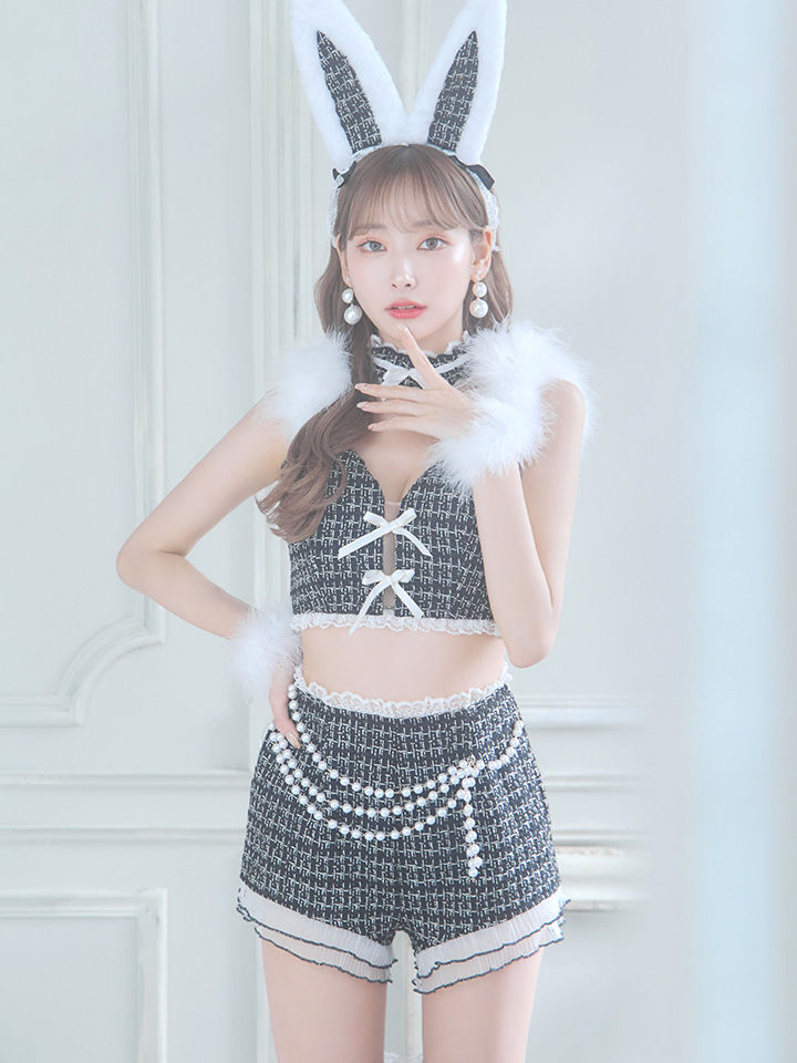 SALE!!】【即日発送】【ハロウィン】 ファーツイードバニー