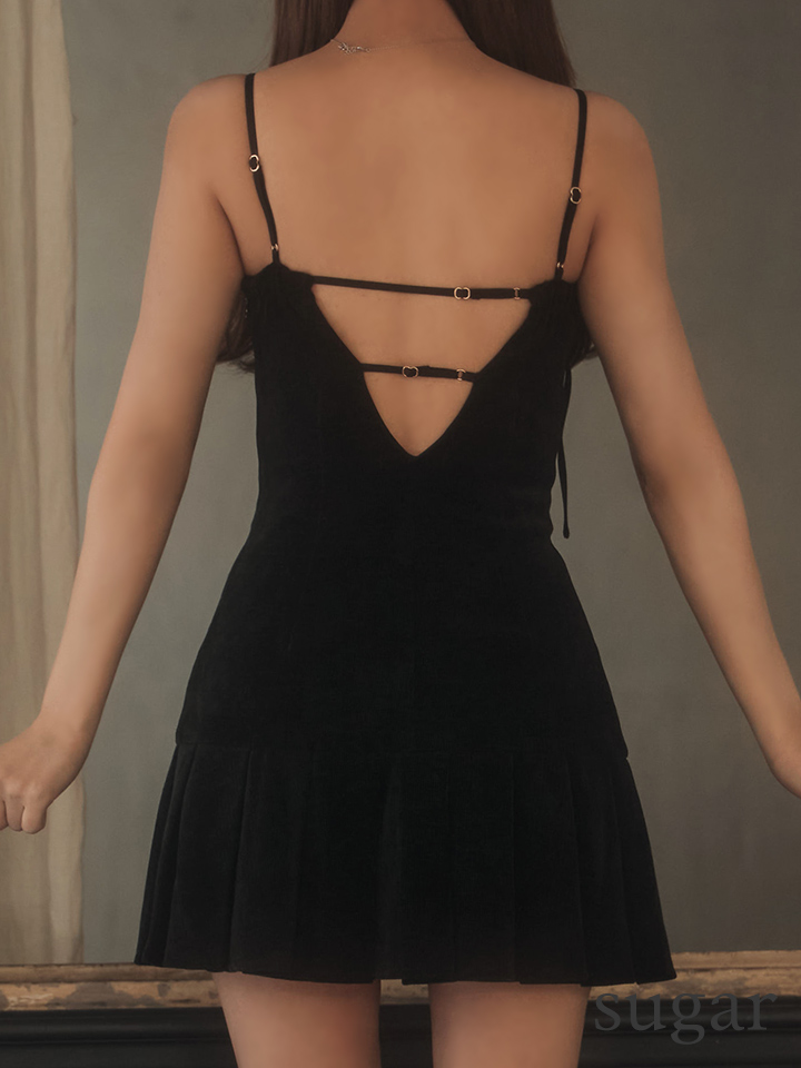 XSサイズあり【Glossy/グロッシー】バストリボン/ ラメツイード