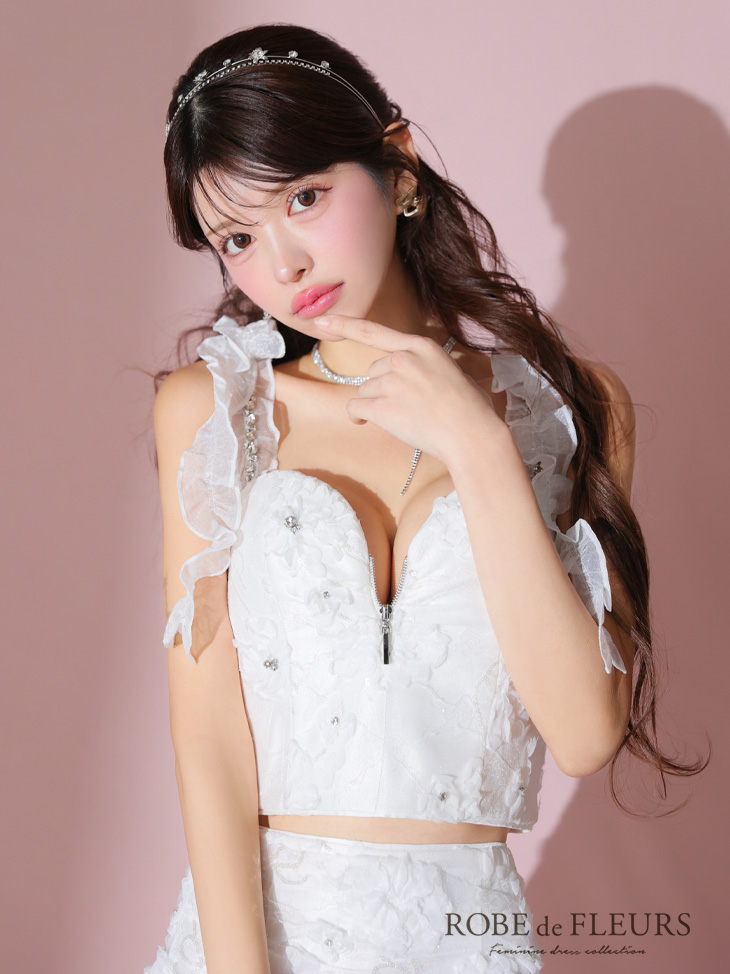 XSサイズあり【ROBE de FLEURS/ローブドフルール】フラワーレース