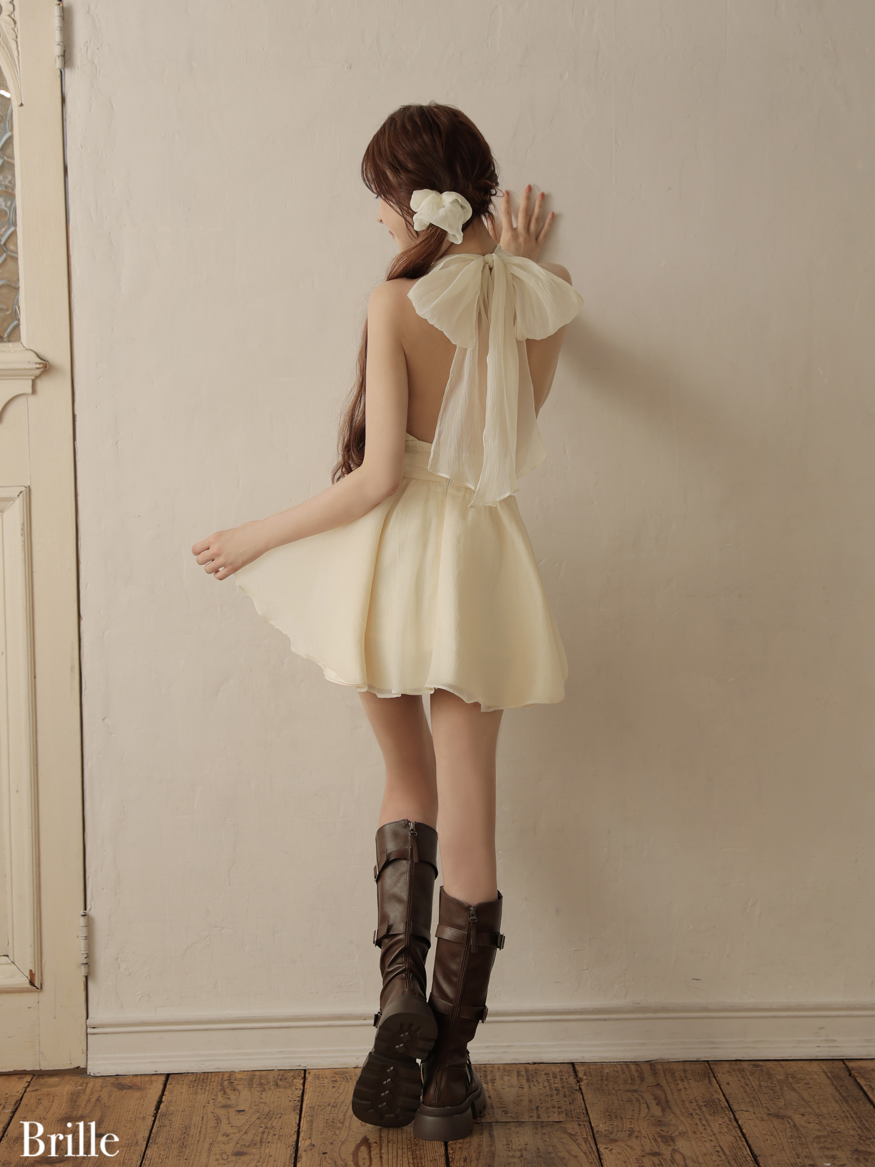 XSサイズあり【brille/ブリエ】【ROBE de FLEURS/ローブドフルール