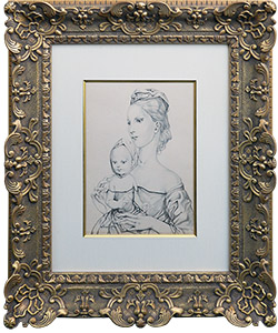 藤田嗣治作品紹介｜母子像｜銀座の絵画販売・買取の画廊ー翠波画廊