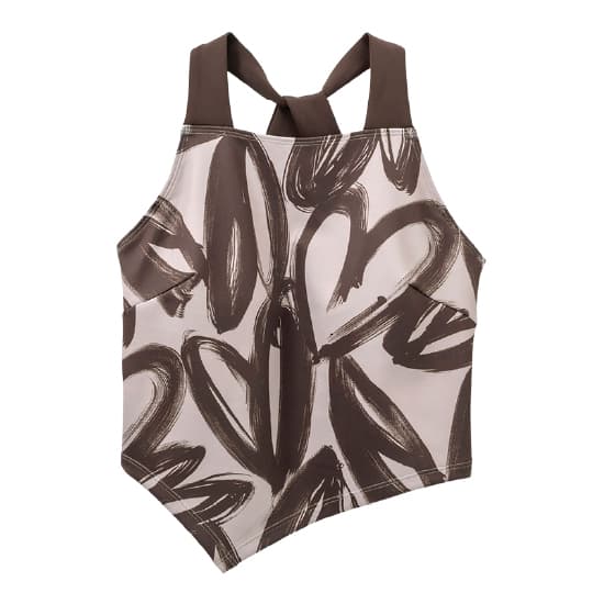 新品タグ付き SUKALA ハートプリント ホルダーネックブラトップ SUKALA