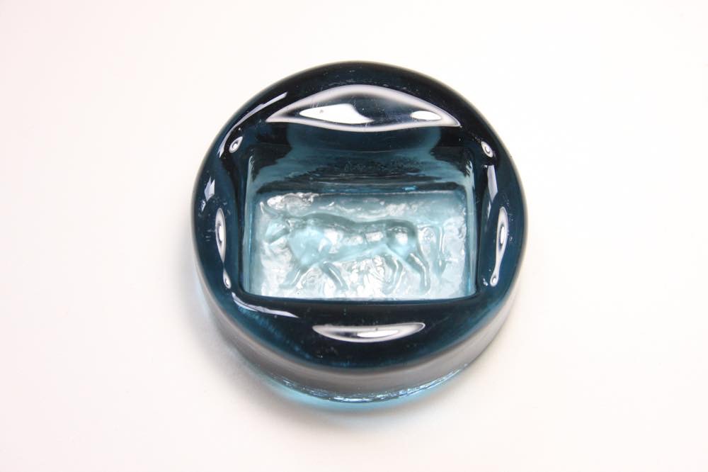 Erik Hoglund/エリックホグラン/ガラス/アッシュトレイ/ダークブルー