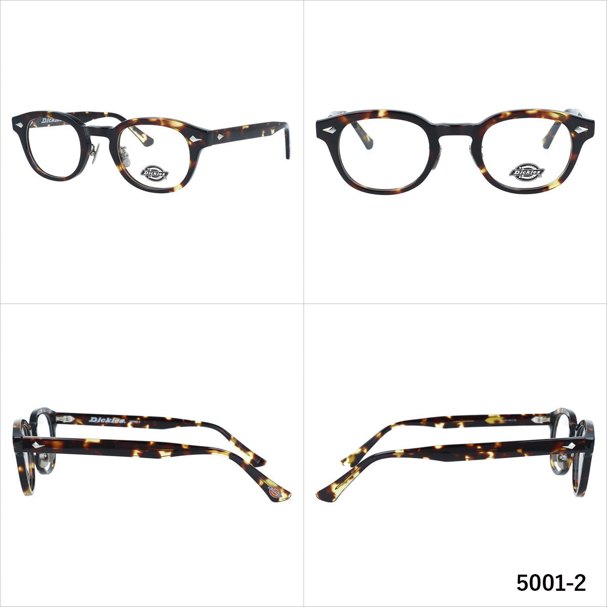 ディッキーズ メガネフレーム 伊達メガネ 調整可能ノーズパッド