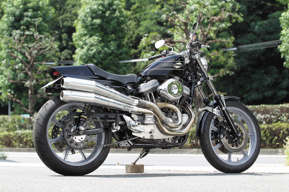 FT-Pro”Dual Hi-Mount Sportster Exhaust FTプロ・エグゾースト