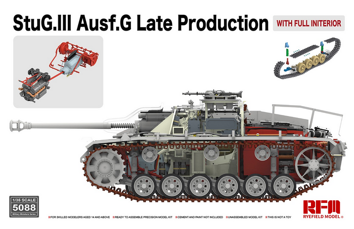StuG.III Ausf.G Late Production (Full Interior) Rye Field Model