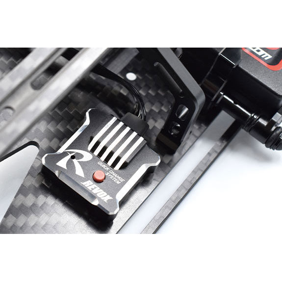 RWDドリフトカー用 ステアリングジャイロ REVOX ブラック(3ch専用) [RG