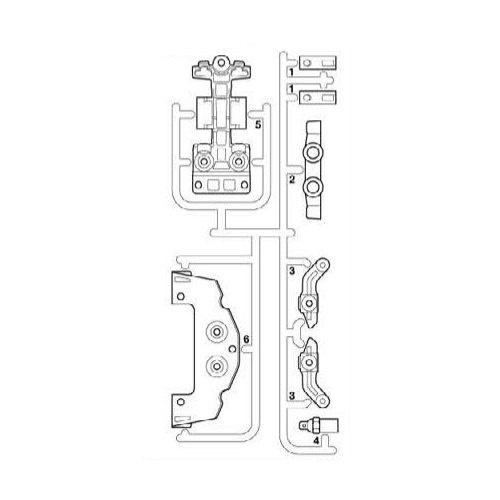 ホーネットEVO Mパーツ(黒/フロントサスマウント) ※アフターパーツ