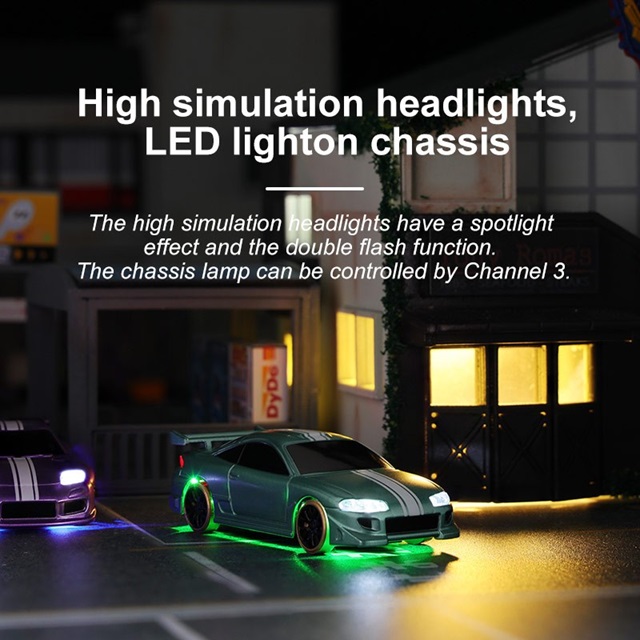 TURBO RACING 1/76スケール C63ライトブルー 2WDドリフトカー [C63