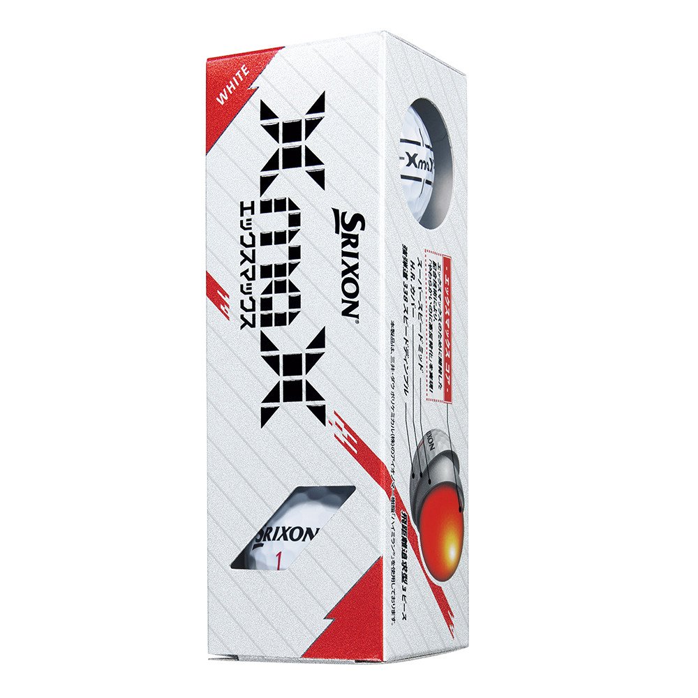 スリクソン（SRIXON）（メンズ）ゴルフボール XmaX WHT スリーブ(3個入り)