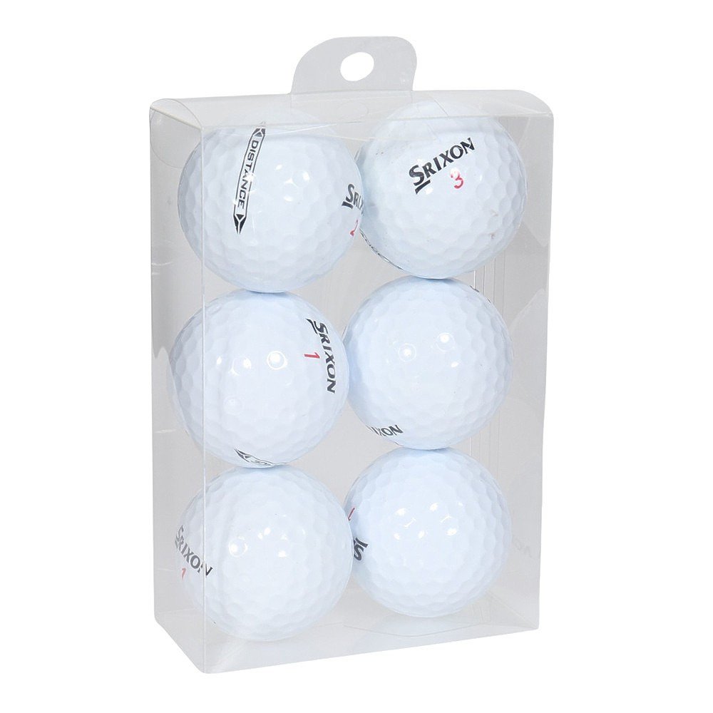 トウホウゴルフ（TOHOGOLF）（メンズ）カラーボール ロスト 6個入り WHT