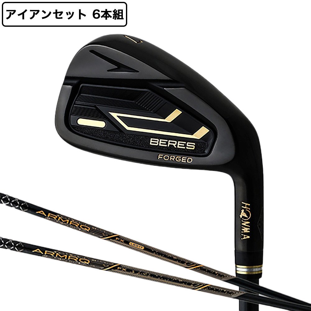 本間ゴルフ（HONMA）（メンズ）ベレス09 BLACK アイアンセット6本(6I