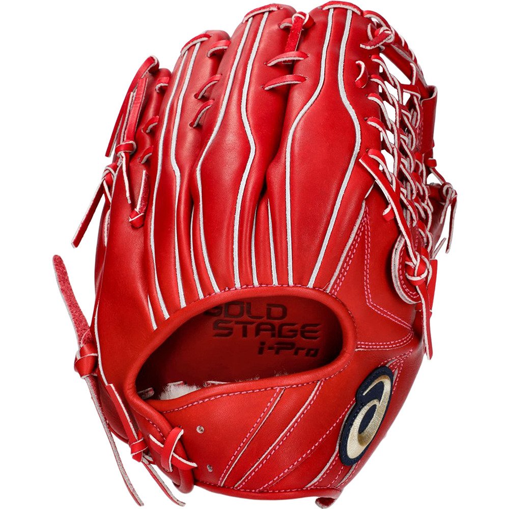 アシックス 硬式グローブ アドバンスド 赤 アシックス 硬式グローブ