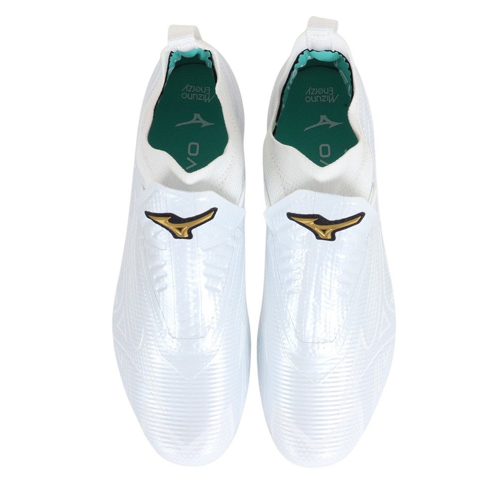 ミズノ（MIZUNO）（メンズ）野球スパイク ミズノプロ 金具 白 ライト