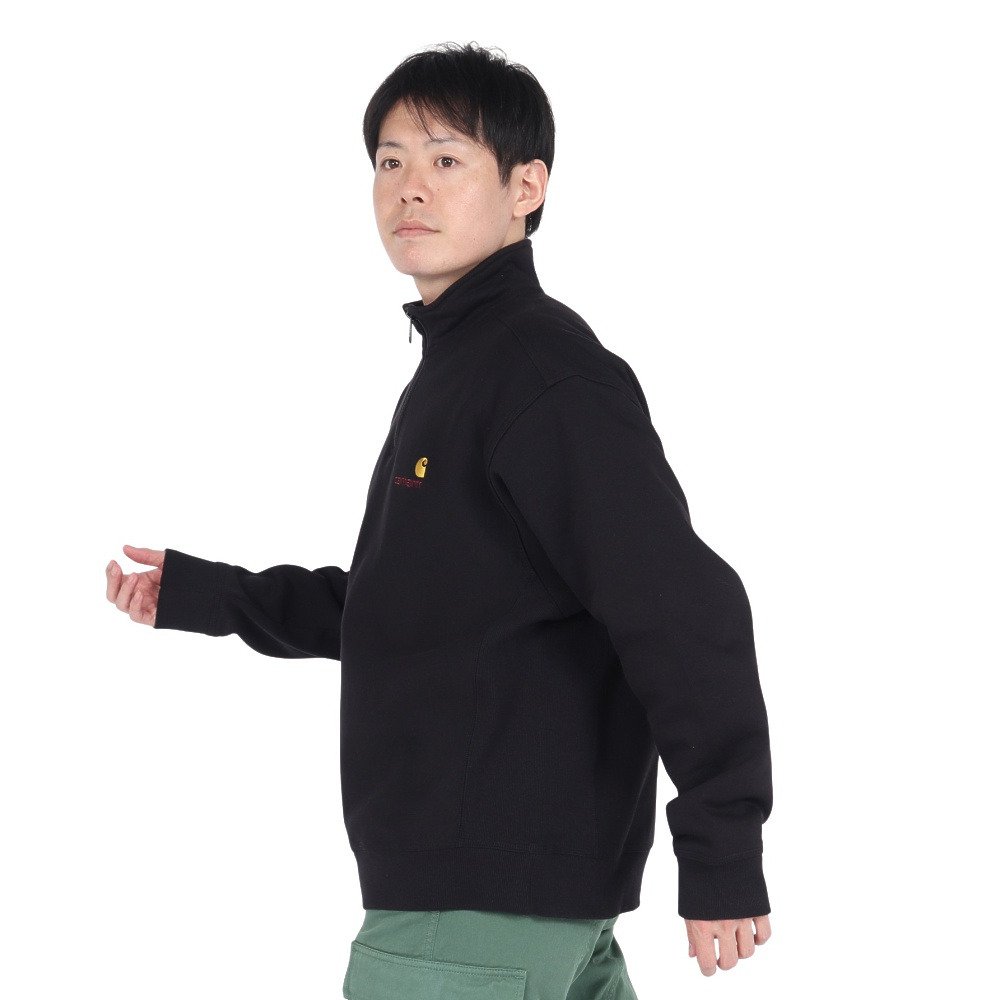 カーハート（CARHARTT）（メンズ）ハーフジップ アメリカンスクリプト