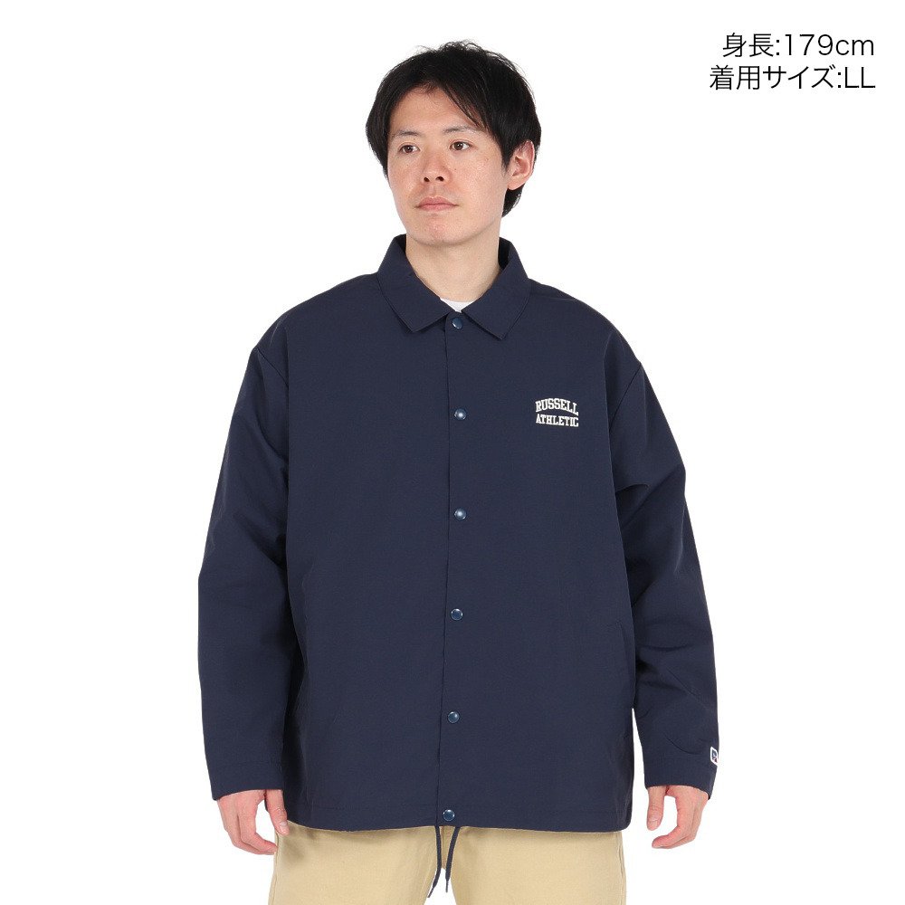ラッセル（RUSSELL）（メンズ）ナイロンコーチジャケット RBM25ES0003 NVY