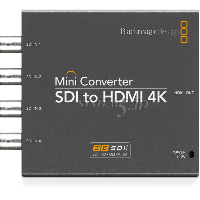 生産完了】BlackmagicDesign CONVMBSQUH4K2 Mini Converter Quad SDI