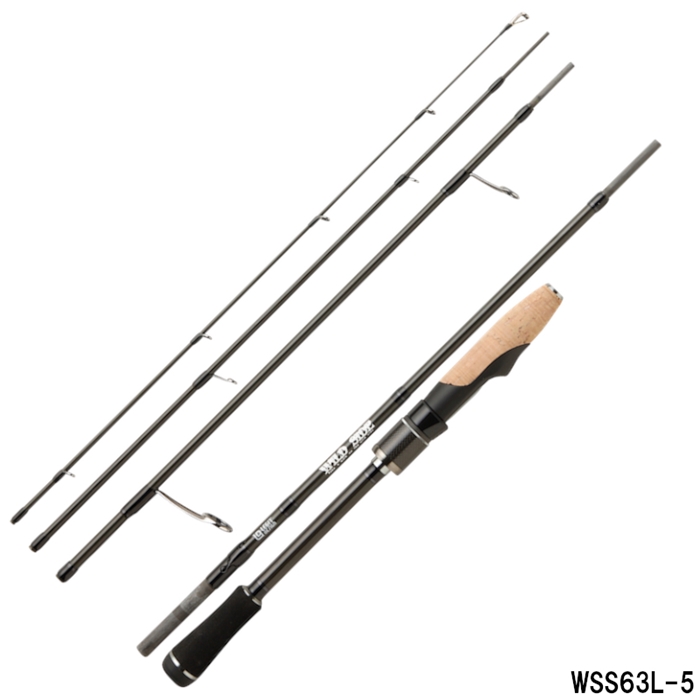ワイルドサイド マルチピース WSS63L-5 スピニングモデル バスロッド