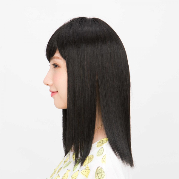 レディースウィッグ「ミディアムストレート (スタンダードブラック