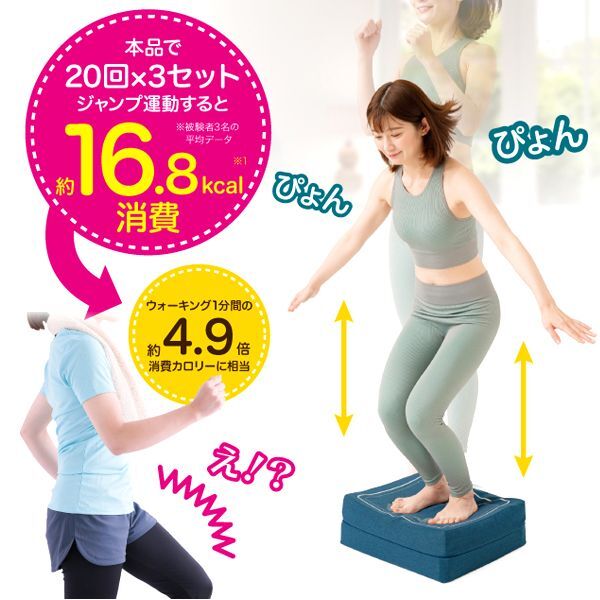 ジャンプエクササイズクッション！体幹ぴょんぴょんホップステッパー