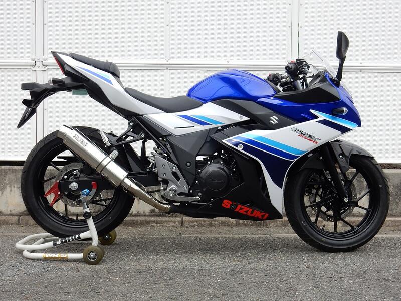 WR'S SUZUKI GSX250R SLIP-ON ラウンドステンレスサイレンサー