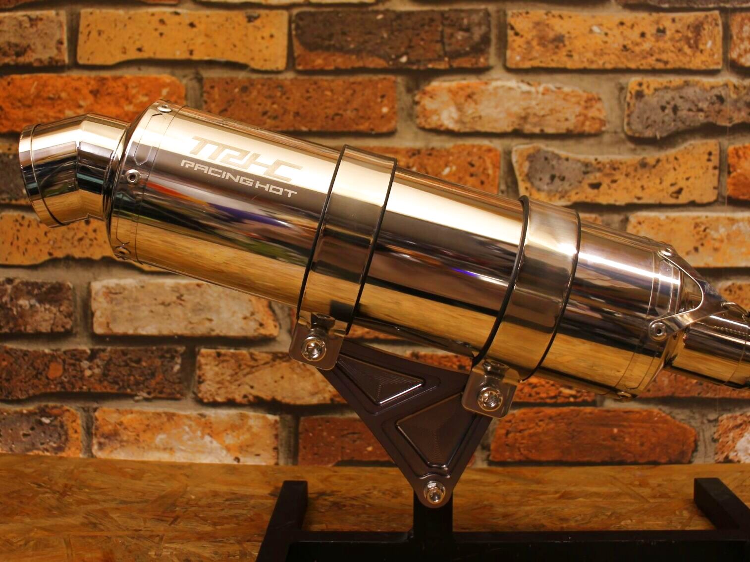 TRHC フルストレートレーシングマフラー [シグナスX]（小排気量用/大