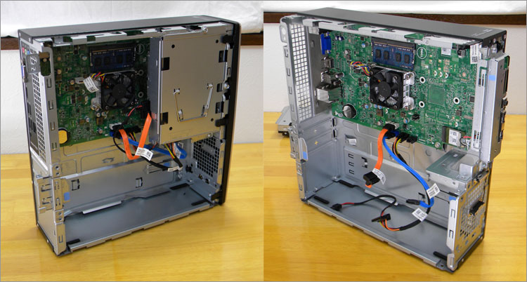 Inspironスモールデスクトップ（3252）のデザインと内部構造