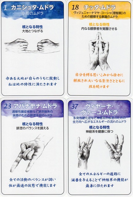 ムドラ手札 108種類のムドラの意味・効能・実践手順＊』（日本語版