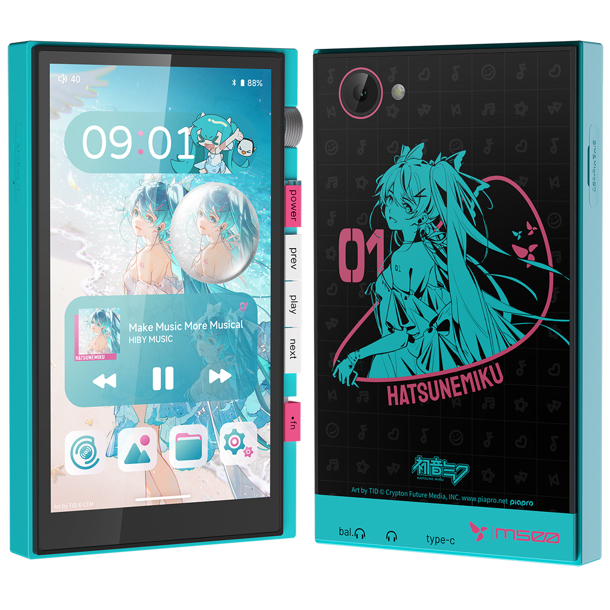 HiBy Digital、初音ミクコラボの限定DAP「M500 Hatsune Miku Edition