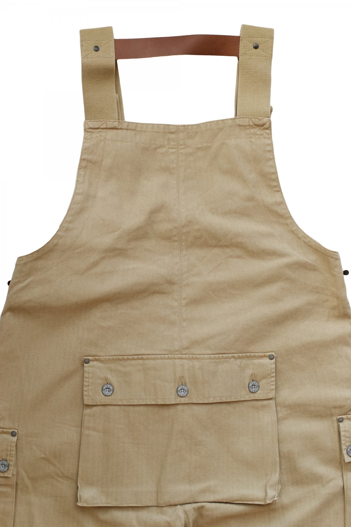 NIGEL CABOURN - LYBRO NAVAL DUNGAREE HERRINGBONE - TAN – PHAETON
