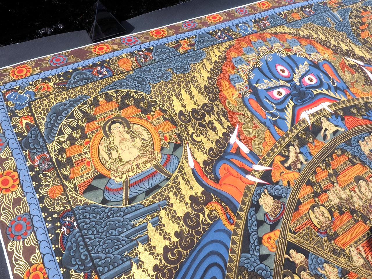 ◇現地より直送！職人による肉筆◇貴重な本物・曼荼羅（マンダラ