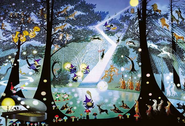 ジグソーパズル 光る森 藤城清治 300ピース - 管楽器雑貨専門店pitch