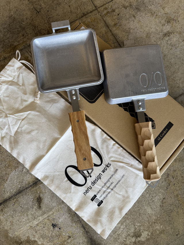 ネルデザインワークス ALCooker 木製グリップ ホットサンドメーカー