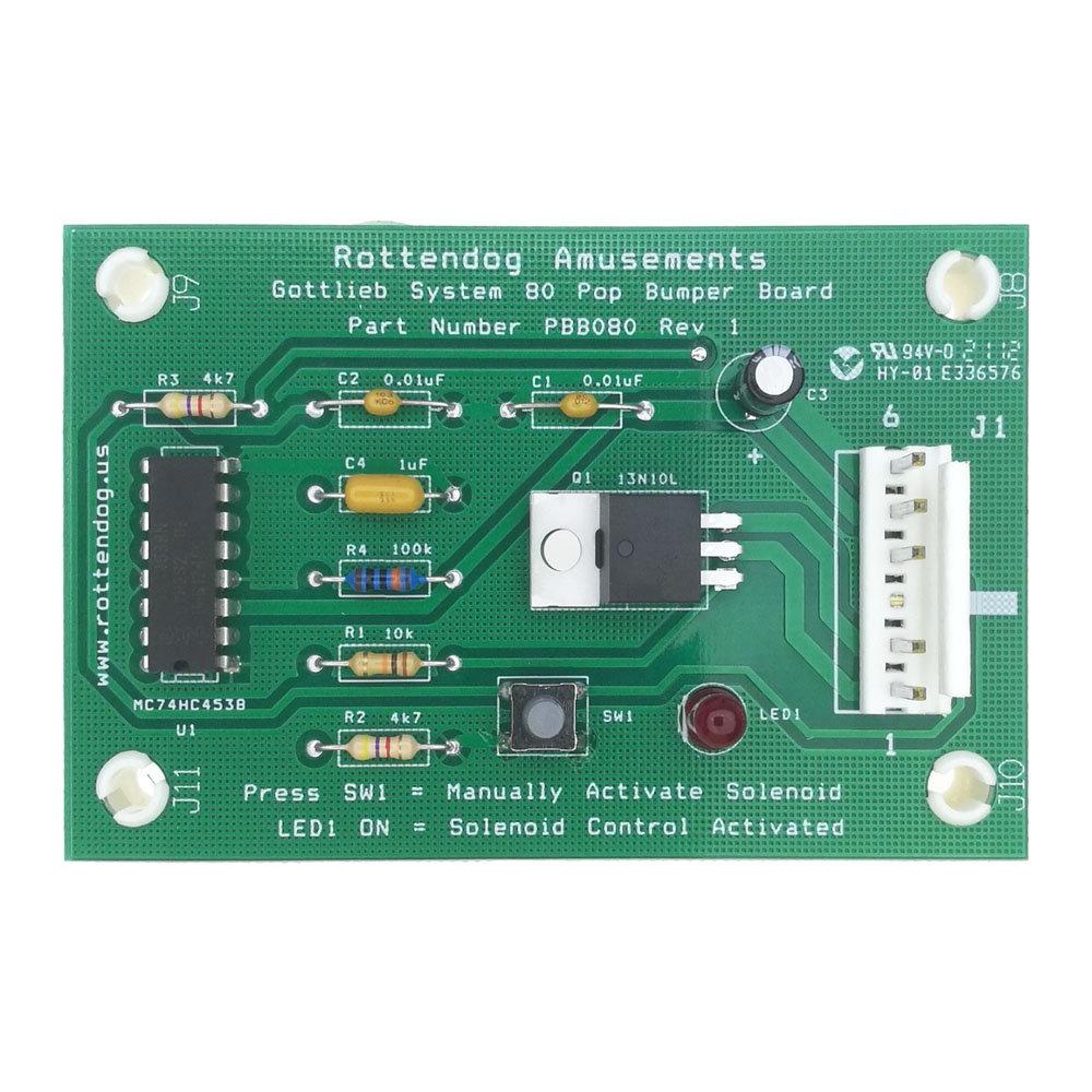 RD-PBB080 Rottendog Gottlieb System 80 Pop Bumper Board