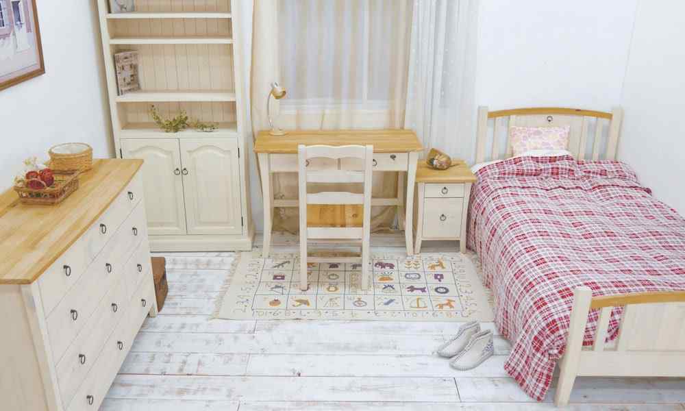 フレンチカントリーデスク｜白いカントリー学習机｜ワークデスク