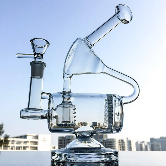 Glass Recycler Bong 23cm ガラス リサイクラー ボング - パイプ