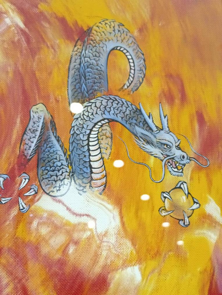 本日 2025年 夏至 龍敬子 「鳳凰」太陽エネルギー！ 波動絵画原画