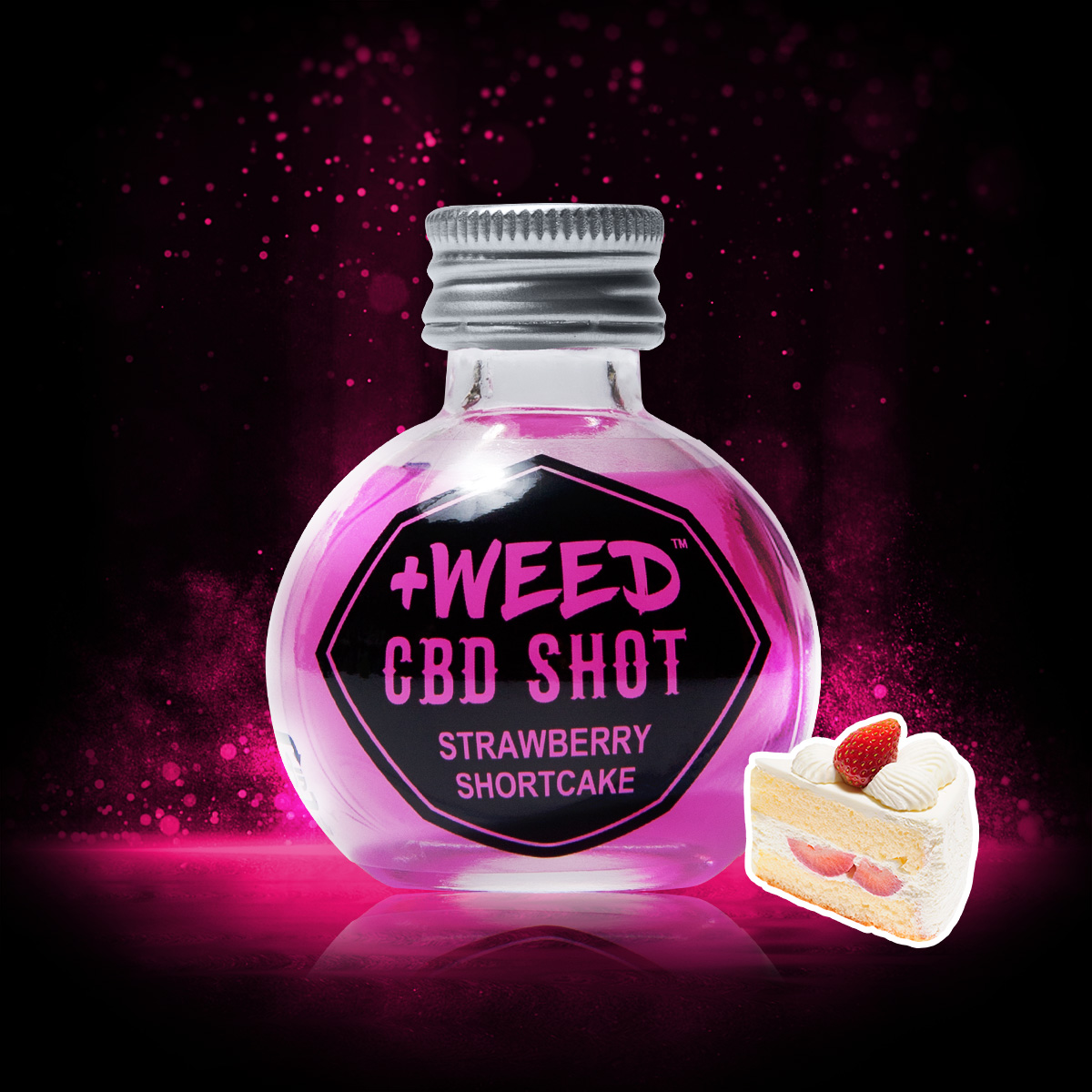 プラスウィードCBDショット＜ストロベリーショートケーキ＞ | +WEED