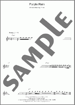 楽譜一覧】Purple Rain Prince - ヤマハ「ぷりんと楽譜」