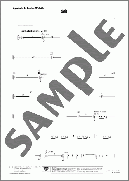 吹奏楽楽譜】宝島(Cymbals & Samba Whistle) / T-SQUARE(パート)