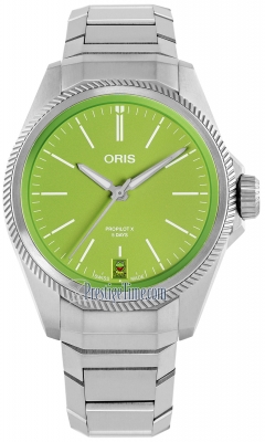 01 400 7778 7155-07 7 20 01TLC Oris ProPilot X Calibre 400 39mm