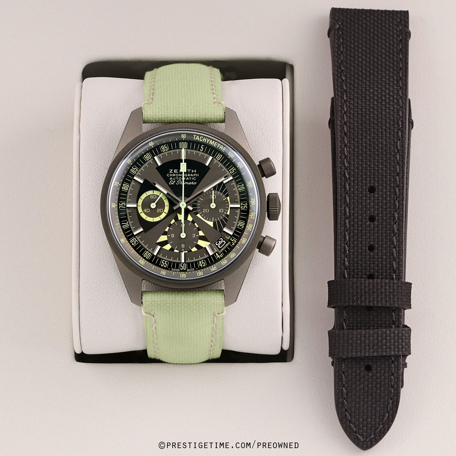 Pre-owned Zenith Chronomaster Revival SJX G383 Poker Chip 38mm 97