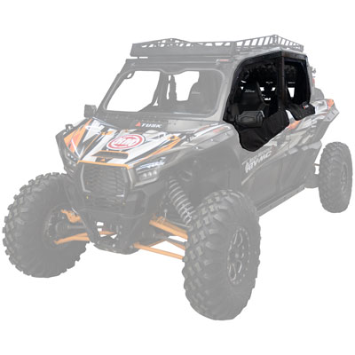 Tusk Zipper-less Upper Door Kit for Kawasaki Teryx KRX4 1000 Models