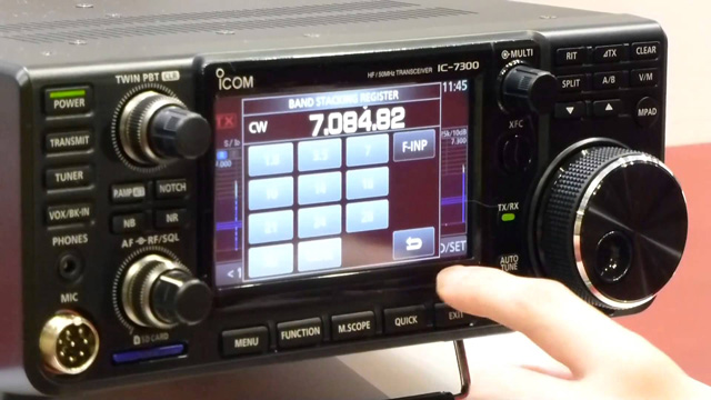 The new IC-7300 Direct-Sampling SDR HF/6m Transceiver