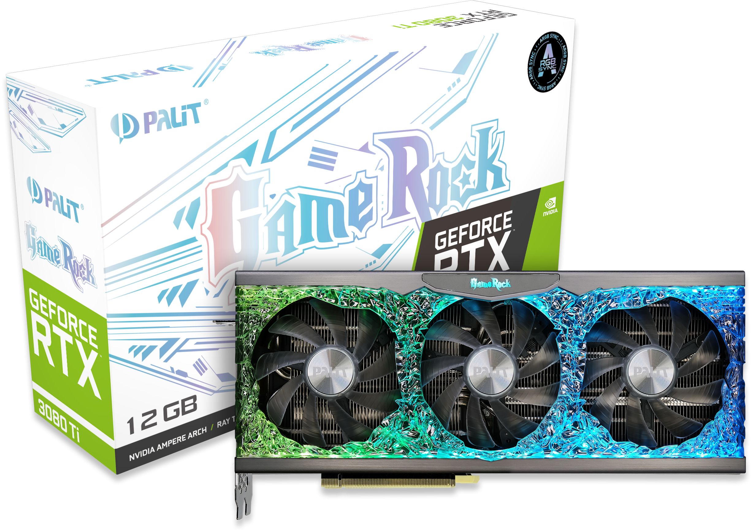 GeForce RTX 3080 Ti GameRock 12GB Semi-Fanless Graphics Card