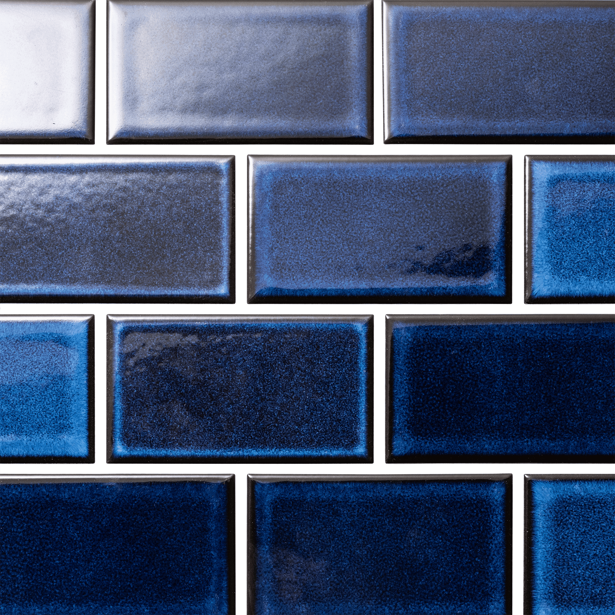 レトロエイジタイル ブルー 小口平（ケース） | WL-TL014-02-G141