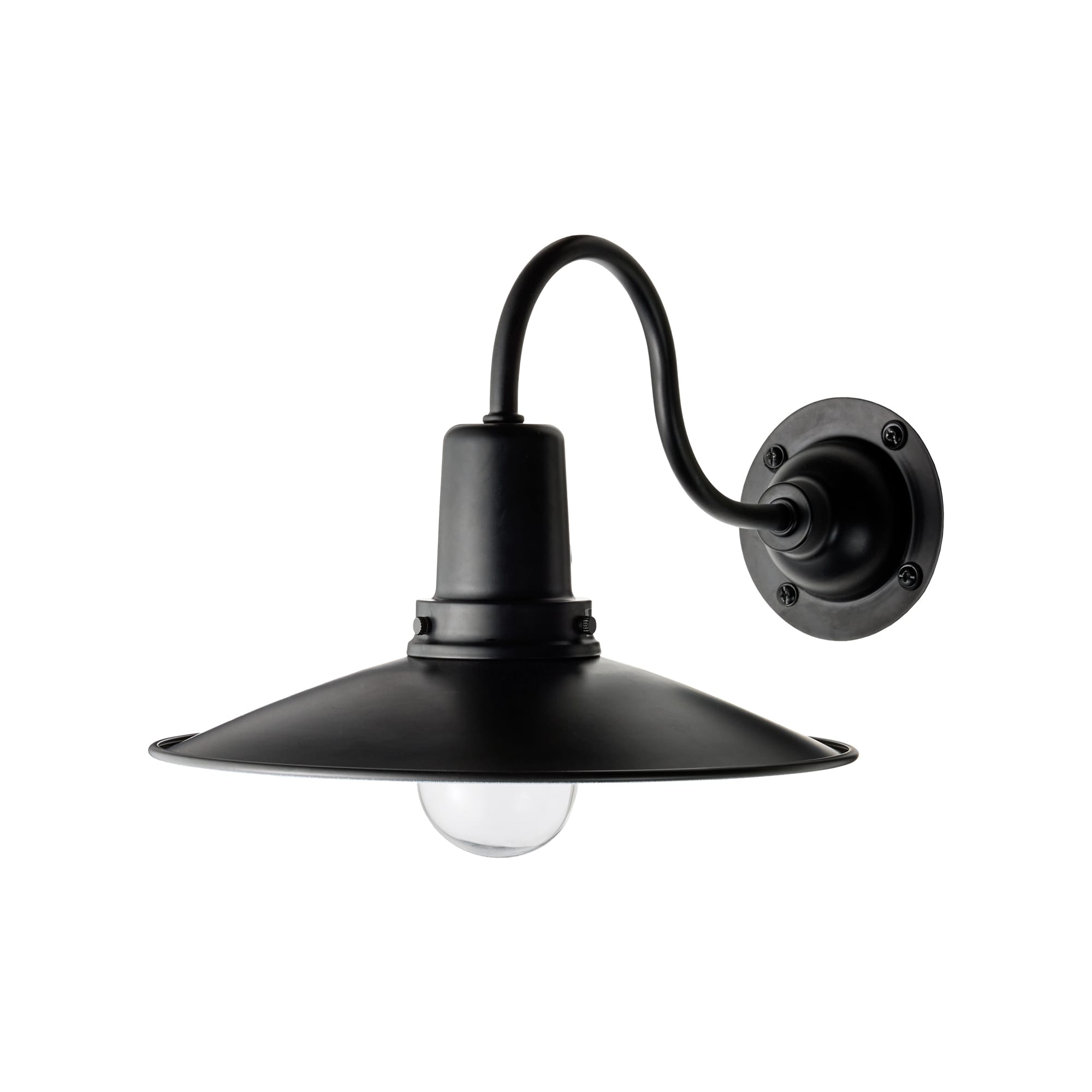 レトロブラケットライト 水平アーム ブラック×ブラック | LT-BR003-04