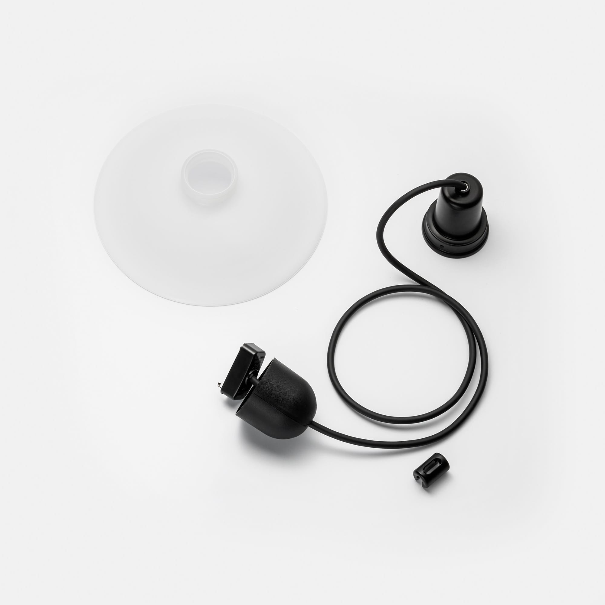 レトロペンダントライト 乳白×ブラック | LT-PD014-03-G141